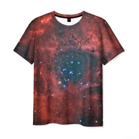 Мужская футболка 3D с принтом Галактика , 100% полиэфир | прямой крой, круглый вырез горловины, длина до линии бедер | вселенная | галактика | звёзды | комета | космос | метеориты | метеоры | млечный путь | орбита | планеты | солнечная система