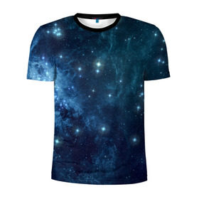 Мужская футболка 3D спортивная с принтом Слияние галактик , 100% полиэстер с улучшенными характеристиками | приталенный силуэт, круглая горловина, широкие плечи, сужается к линии бедра | Тематика изображения на принте: вселенная | галактика | звёзды | комета | космос | метеориты | метеоры | созвездия