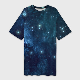 Платье-футболка 3D с принтом Слияние галактик ,  |  | вселенная | галактика | звёзды | комета | космос | метеориты | метеоры | созвездия