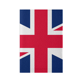 Обложка для паспорта матовая кожа с принтом Великобритания , натуральная матовая кожа | размер 19,3 х 13,7 см; прозрачные пластиковые крепления | Тематика изображения на принте: англия | британия