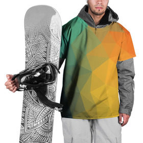 Накидка на куртку 3D с принтом LowPoly Gradient , 100% полиэстер |  | colors | gradient | lowpoly | poly | градиент | цвета
