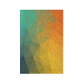 Обложка для паспорта матовая кожа с принтом LowPoly Gradient , натуральная матовая кожа | размер 19,3 х 13,7 см; прозрачные пластиковые крепления | colors | gradient | lowpoly | poly | градиент | цвета