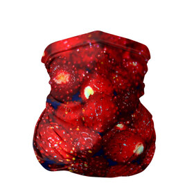 Бандана-труба 3D с принтом Земляника , 100% полиэстер, ткань с особыми свойствами — Activecool | плотность 150‒180 г/м2; хорошо тянется, но сохраняет форму | земляника | клубника | красный | лето | природа | ягода