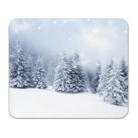 Коврик прямоугольный с принтом Зимняя пора , натуральный каучук | размер 230 х 185 мм; запечатка лицевой стороны | вьюга | горы | зима | лес | метель | мороз | пейзаж | пурга | снег | снегопад | сосулька | стужа | сугроб | холод