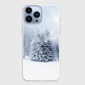 Чехол для iPhone 13 Pro Max с принтом Зимняя пора ,  |  | вьюга | горы | зима | лес | метель | мороз | пейзаж | пурга | снег | снегопад | сосулька | стужа | сугроб | холод