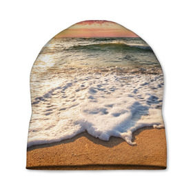 Шапка 3D с принтом Красочный закат , 100% полиэстер | универсальный размер, печать по всей поверхности изделия | sunrise | sunset | touchdown | волны | восход солнца | закат | красота | лето | море | небо | облака | океан | отдых | отпуск | пена | песок | прилив | природа | путешествие | рассвет | солнце | туризм