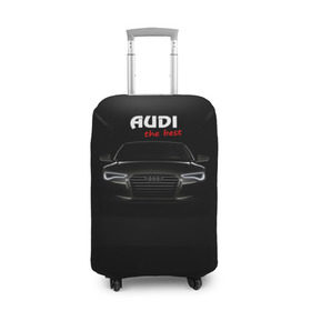 Чехол для чемодана 3D с принтом AUDI the best , 86% полиэфир, 14% спандекс | двустороннее нанесение принта, прорези для ручек и колес | audi | авто | автомобиль | ауди
