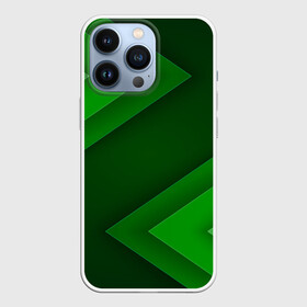 Чехол для iPhone 13 Pro с принтом Зелёные стрелы ,  |  | геометрия | зеленый | полосы