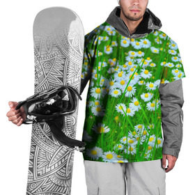 Накидка на куртку 3D с принтом Ромашки , 100% полиэстер |  | поле | природа | ромашка | цветы