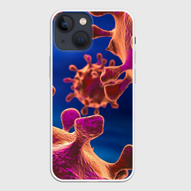 Чехол для iPhone 13 mini с принтом Бактерия ,  |  | биология | вирус | медицина | микроб