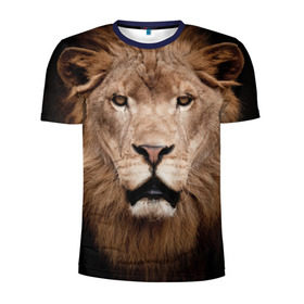 Мужская футболка 3D спортивная с принтом Царь зверей , 100% полиэстер с улучшенными характеристиками | приталенный силуэт, круглая горловина, широкие плечи, сужается к линии бедра | власть | дикая кошка | животное | король джунглей | лев | львица | мощь | мудрость | охотник | сила | хитрость | хищник | царь зверей