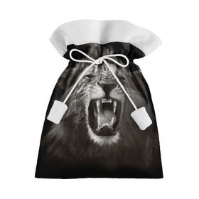Подарочный 3D мешок с принтом Разъярённый лев , 100% полиэстер | Размер: 29*39 см | власть | дикая кошка | животное | король джунглей | лев | львица | мощь | мудрость | охотник | сила | хитрость | хищник | царь зверей
