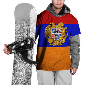 Накидка на куртку 3D с принтом Армения , 100% полиэстер |  | Тематика изображения на принте: армения | армянин | армянский | национальный | нация | флаг | флаги
