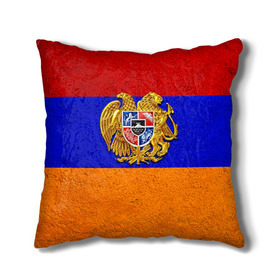 Подушка 3D с принтом Армения , наволочка – 100% полиэстер, наполнитель – холлофайбер (легкий наполнитель, не вызывает аллергию). | состоит из подушки и наволочки. Наволочка на молнии, легко снимается для стирки | Тематика изображения на принте: армения | армянин | армянский | национальный | нация | флаг | флаги