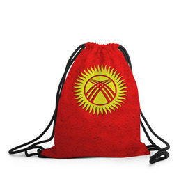 Рюкзак-мешок 3D с принтом Киргизия , 100% полиэстер | плотность ткани — 200 г/м2, размер — 35 х 45 см; лямки — толстые шнурки, застежка на шнуровке, без карманов и подкладки | киргиз | киргизия | киргизский | кыргызстан | национальный | нация | флаг | флаги