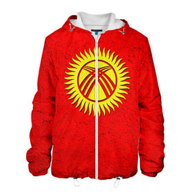 Мужская куртка 3D с принтом Киргизия , ткань верха — 100% полиэстер, подклад — флис | прямой крой, подол и капюшон оформлены резинкой с фиксаторами, два кармана без застежек по бокам, один большой потайной карман на груди. Карман на груди застегивается на липучку | киргиз | киргизия | киргизский | кыргызстан | национальный | нация | флаг | флаги