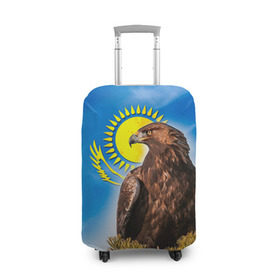 Чехол для чемодана 3D с принтом Беркут , 86% полиэфир, 14% спандекс | двустороннее нанесение принта, прорези для ручек и колес | беркут | казах | казахский | казахстан | национальный | нация | республика | рк | флаг | флаги