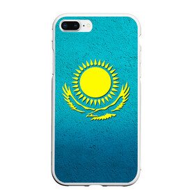 Чехол для iPhone 7Plus/8 Plus матовый с принтом Флаг Казахстана , Силикон | Область печати: задняя сторона чехла, без боковых панелей | Тематика изображения на принте: казах | казахский | казахстан | национальный | нация | республика | рк | флаг | флаги