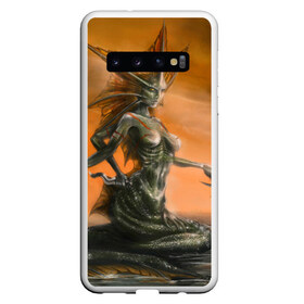 Чехол для Samsung Galaxy S10 с принтом Сирена , Силикон | Область печати: задняя сторона чехла, без боковых панелей | Тематика изображения на принте: море | русалка