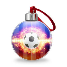 Ёлочный шар с принтом Футбол - моя страсть , Пластик | Диаметр: 77 мм | soccer | взрыв | газон | искры | лига чемпионов | любимая игра | моя жизнь | мяч | огонь | пламя | площадка | развлечение | рфпл | страсть | тренировка | увлечение | футбол | футбольное поле | хобби