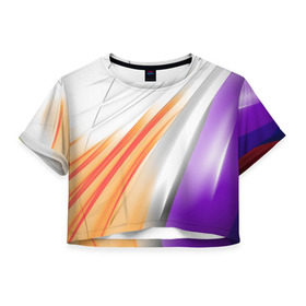 Женская футболка 3D укороченная с принтом Парус , 100% полиэстер | круглая горловина, длина футболки до линии талии, рукава с отворотами | лето | море | отпуск | парус | яхта