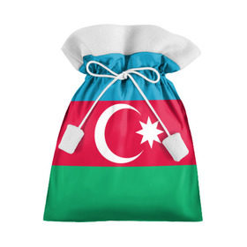 Подарочный 3D мешок с принтом Азербайджан , 100% полиэстер | Размер: 29*39 см | Тематика изображения на принте: страна | флаг