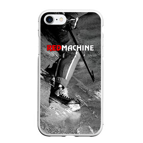 Чехол для iPhone 7/8 матовый с принтом Red maсhine , Силикон | Область печати: задняя сторона чехла, без боковых панелей | red machine | красная машина | сборная россии | хоккей