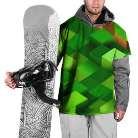 Накидка на куртку 3D с принтом Minecraft , 100% полиэстер |  | green | зеленый