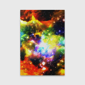 Обложка для паспорта матовая кожа с принтом Звезды , натуральная матовая кожа | размер 19,3 х 13,7 см; прозрачные пластиковые крепления | вселенная | ночь
