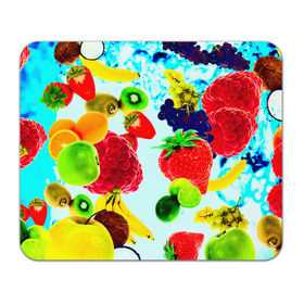 Коврик прямоугольный с принтом Коктейль , натуральный каучук | размер 230 х 185 мм; запечатка лицевой стороны | лето | фрукты | цветной | ягоды | яркий