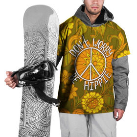 Накидка на куртку 3D с принтом Хиппи 4 , 100% полиэстер |  | Тематика изображения на принте: hippie | peace | пацифик | хиппи