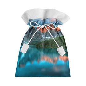 Подарочный 3D мешок с принтом Неописуемая красота , 100% полиэстер | Размер: 29*39 см | горы | канада | красота | лес | небо | облака | озеро | пейзаж | природа | речка