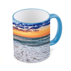 Кружка 3D с принтом Красивый закат , керамика | ёмкость 330 мл | sunrise | sunset | волна | жара | закат | зной | красота | лето | море | океан | отдых | пена | песок | пляж | прибой | прилив | природа | рассвет | солнце