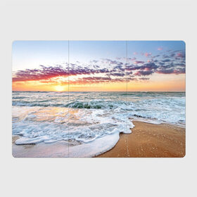 Магнитный плакат 3Х2 с принтом Sunset , Полимерный материал с магнитным слоем | 6 деталей размером 9*9 см | закат | море | океан | пляж | рассвет | солнце