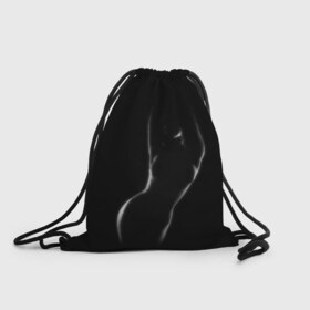 Рюкзак-мешок 3D с принтом Силуэт 4 , 100% полиэстер | плотность ткани — 200 г/м2, размер — 35 х 45 см; лямки — толстые шнурки, застежка на шнуровке, без карманов и подкладки | девушка | женщина | силуэт