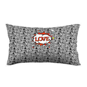 Подушка 3D антистресс с принтом Поп-арт 3 , наволочка — 100% полиэстер, наполнитель — вспененный полистирол | состоит из подушки и наволочки на молнии | love | pop art | искусство | комикс | любовь | поп арт