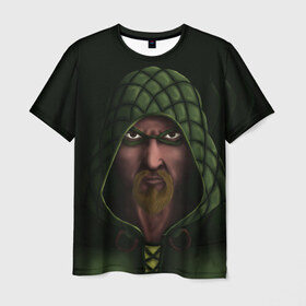 Мужская футболка 3D с принтом Зеленая Стрела , 100% полиэфир | прямой крой, круглый вырез горловины, длина до линии бедер | arrow | green | зеленая | стрела