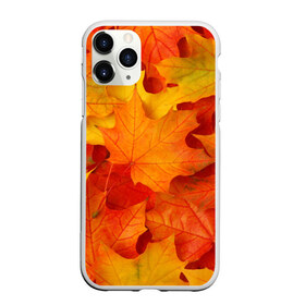 Чехол для iPhone 11 Pro матовый с принтом Кленовые листья , Силикон |  | Тематика изображения на принте: дары осени | жёлтый | золотой | клён | краски | красный | красота | листва | листья | наряд | оранжевый | осень | покров | природа