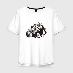 Мужская футболка хлопок Oversize с принтом 4 na 4 , 100% хлопок | свободный крой, круглый ворот, “спинка” длиннее передней части | 4 na 4 | полный привод