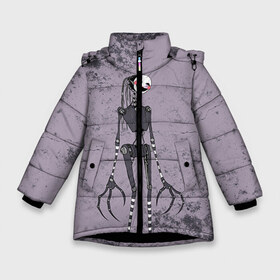Зимняя куртка для девочек 3D с принтом Puppet , ткань верха — 100% полиэстер; подклад — 100% полиэстер, утеплитель — 100% полиэстер. | длина ниже бедра, удлиненная спинка, воротник стойка и отстегивающийся капюшон. Есть боковые карманы с листочкой на кнопках, утяжки по низу изделия и внутренний карман на молнии. 

Предусмотрены светоотражающий принт на спинке, радужный светоотражающий элемент на пуллере молнии и на резинке для утяжки. | 5 ночей с фредди | 5 ночей с фреди | 5 ночей у фредди | 5 ночей у фреди | five nights at freddys | fnaf | puppet | фнаф | фредди | фреди