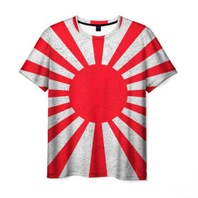 Мужская футболка 3D с принтом Япония , 100% полиэфир | прямой крой, круглый вырез горловины, длина до линии бедер | country | japan | государство | страна | флаг | флаги | япония