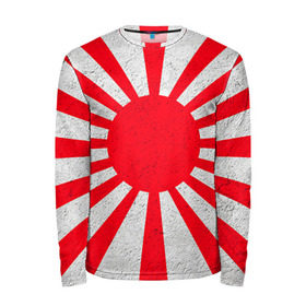 Мужской лонгслив 3D с принтом Япония , 100% полиэстер | длинные рукава, круглый вырез горловины, полуприлегающий силуэт | country | japan | государство | страна | флаг | флаги | япония