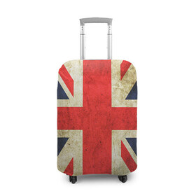 Чехол для чемодана 3D с принтом Великобритания , 86% полиэфир, 14% спандекс | двустороннее нанесение принта, прорези для ручек и колес | great britain | the united kingdom of great britain | британия | великая британия | великобритания | государство | соединённое королевство | страна | флаг | флаги