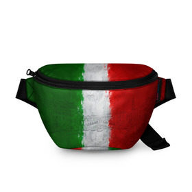 Поясная сумка 3D с принтом Италия , 100% полиэстер | плотная ткань, ремень с регулируемой длиной, внутри несколько карманов для мелочей, основное отделение и карман с обратной стороны сумки застегиваются на молнию | country | italy | государство | италия | страна | флаг | флаги