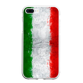 Чехол для iPhone 7Plus/8 Plus матовый с принтом Италия , Силикон | Область печати: задняя сторона чехла, без боковых панелей | country | italy | государство | италия | страна | флаг | флаги