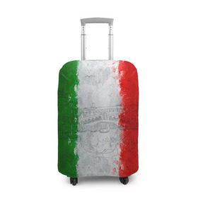Чехол для чемодана 3D с принтом Италия , 86% полиэфир, 14% спандекс | двустороннее нанесение принта, прорези для ручек и колес | Тематика изображения на принте: country | italy | государство | италия | страна | флаг | флаги
