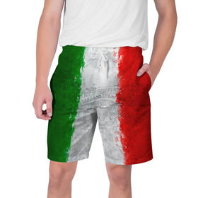 Мужские шорты 3D с принтом Италия ,  полиэстер 100% | прямой крой, два кармана без застежек по бокам. Мягкая трикотажная резинка на поясе, внутри которой широкие завязки. Длина чуть выше колен | Тематика изображения на принте: country | italy | государство | италия | страна | флаг | флаги