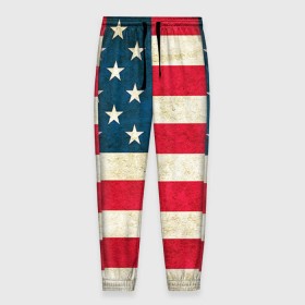 Мужские брюки 3D с принтом США , 100% полиэстер | манжеты по низу, эластичный пояс регулируется шнурком, по бокам два кармана без застежек, внутренняя часть кармана из мелкой сетки | country | usa | америка | государство | соединённые штаты америки | страна | флаг | флаги | штаты
