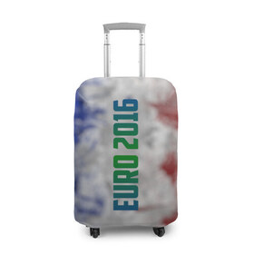 Чехол для чемодана 3D с принтом Евро 2016 Франция , 86% полиэфир, 14% спандекс | двустороннее нанесение принта, прорези для ручек и колес | 2016 | euro | france | европы | россия | сборная | чемпионат