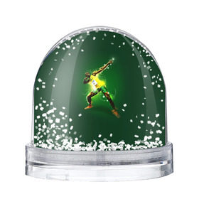 Снежный шар с принтом Usain Bolt , Пластик | Изображение внутри шара печатается на глянцевой фотобумаге с двух сторон | атлетика | без | болт | легкая | спорт | усейн